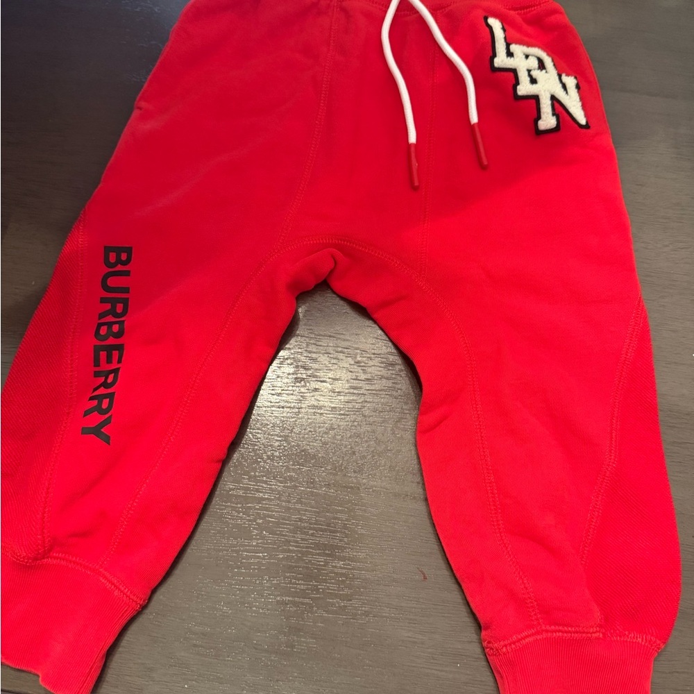 Burberry Kids Bright Red Joggers